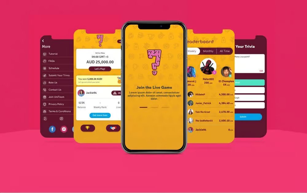 UniQuiz Trivia Game Development Australia